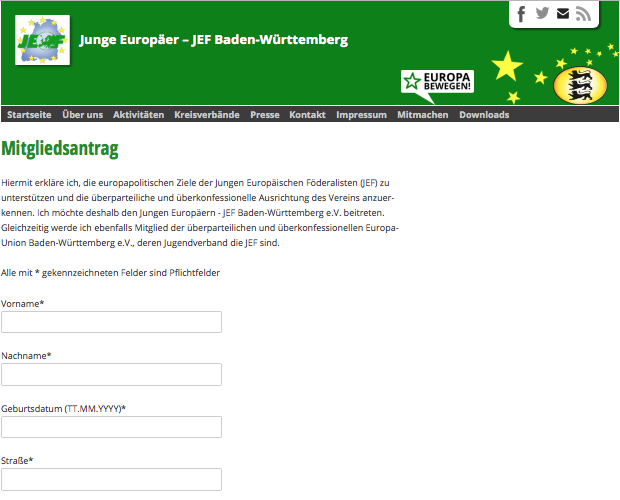 Online-Antrag
